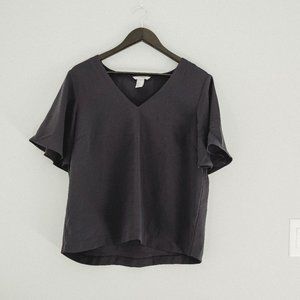 Navy Loose Fitting Top